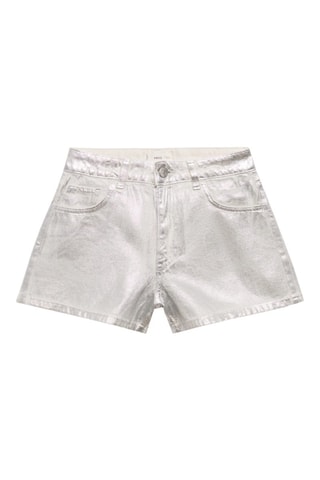 Short métallisé - Argenté