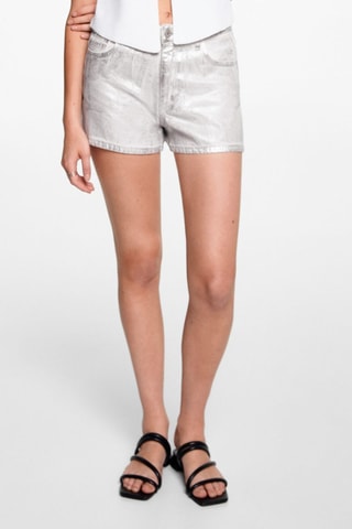 Short métallisé - Argenté