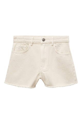 Short coton effiloché - Beige