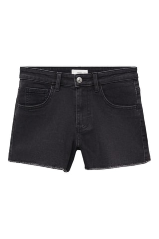 Short jean taille normale - Noir