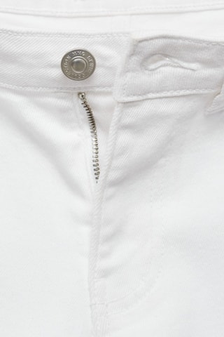 Short jean taille normale - Blanc cassé