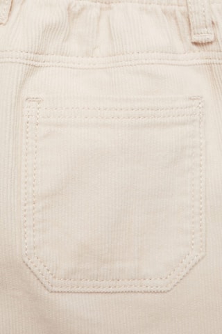 Short velours milleraies boutons - Écru