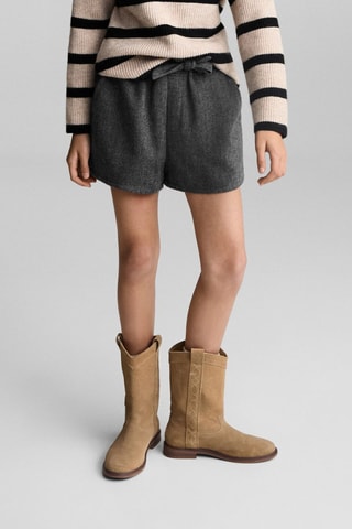 Short paperbag noeud - Gris