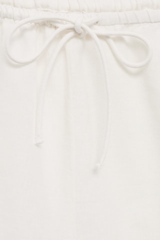 Short lin noeud - Blanc cassé