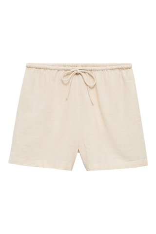 Short lin noeud - Ecru