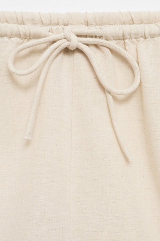 Short lin noeud - Ecru