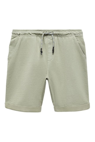 Bermuda taille élastique - Vert