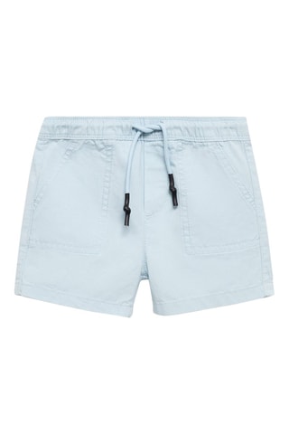 Bermuda taille élastique - Ciel