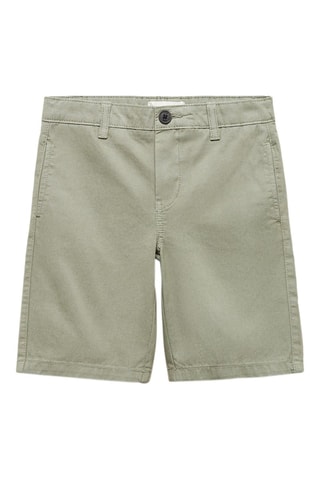 Bermuda slim-fit chino coton - Olive