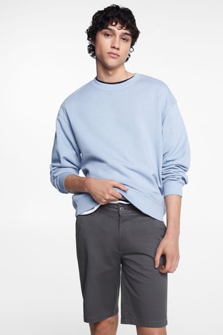 Bermuda slim-fit coton - Pétrole