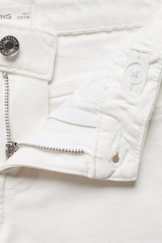 Bermuda en jean slim fit - Blanc