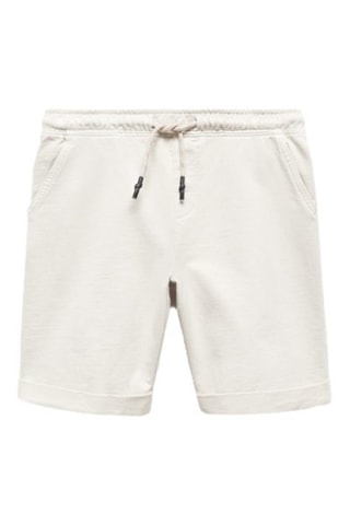 Bermuda taille élastique - Gris