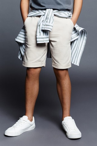 Bermuda taille élastique - Gris