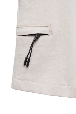 Bermuda taille élastique - Crème