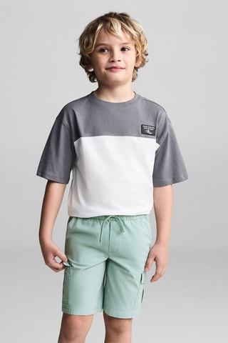 Bermuda poches cargo - Turquoise