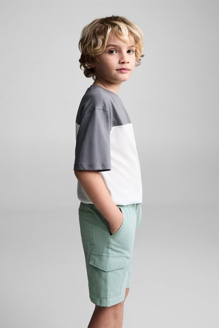 Bermuda poches cargo - Turquoise