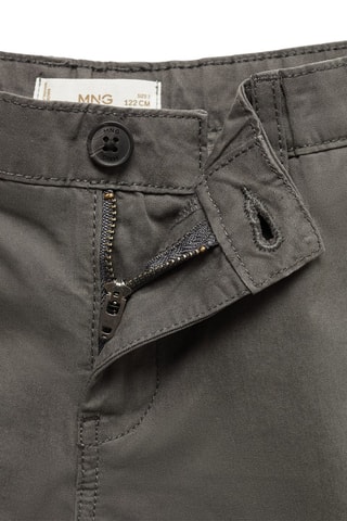 Bermuda slim-fit chino coton - Anthracite