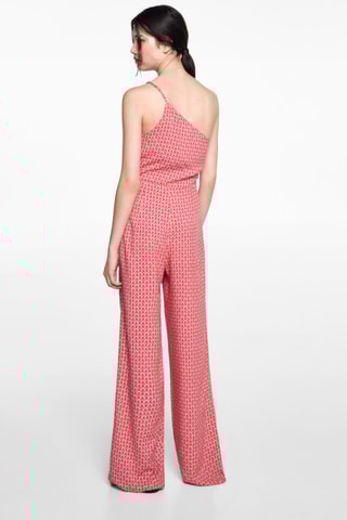 Combinaison asymétrique imprimée - Rouge