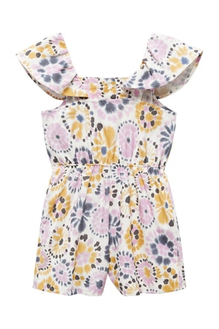 Combinaison coton imprimée - Moutarde