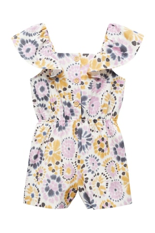 Combinaison coton imprimée - Moutarde