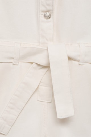 Combinaison jean ceinture - Blanc