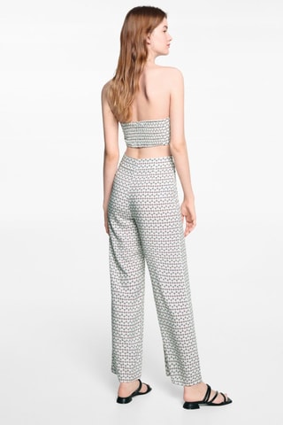 Combinaison imprimée ouvertures - Blanc cassé