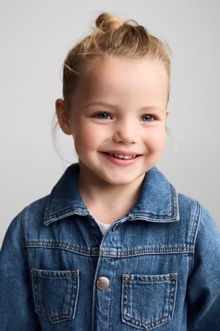 Combinaison chemise en jean - Bleu