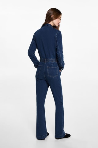 Combinaison évasée denim - Bleu