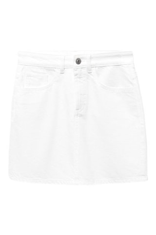 Minijupe en jean - Blanc cassé