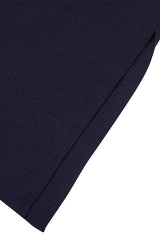 Jupe fendue maille - Bleu marine