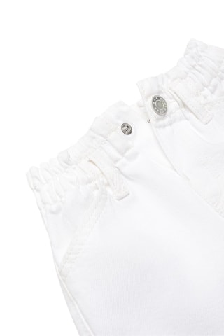 Jupe denim paperbag - Blanc