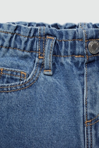 Jupe denim paperbag - Bleu