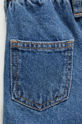 Jupe denim paperbag - Bleu