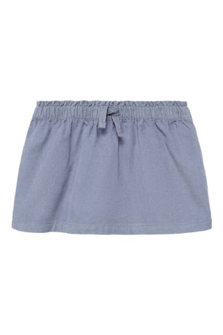 Jupe coton velours côtelé - Bleu