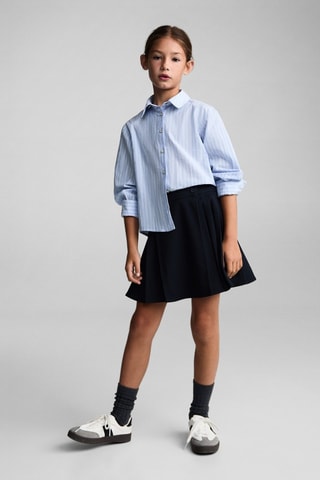 Jupe plis - Bleu marine