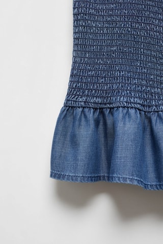 Jupe froncée volants - Bleu marine