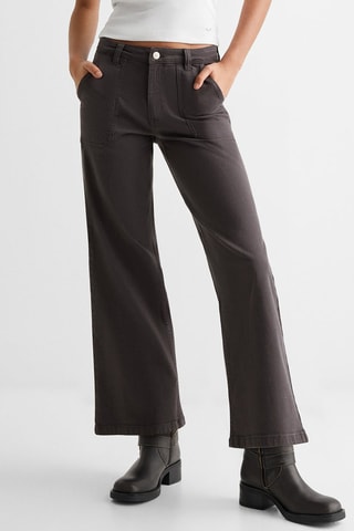 Jupe-culotte poches - Anthracite