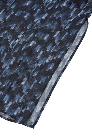 Jupe longue imprimée - Bleu