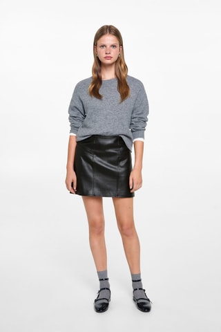 Minijupe similicuir - Noir