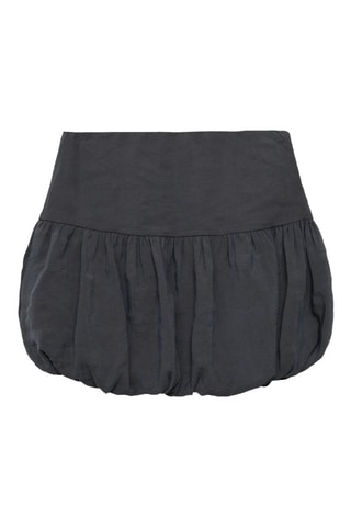 Minijupe boule fermeture Éclair - Anthracite