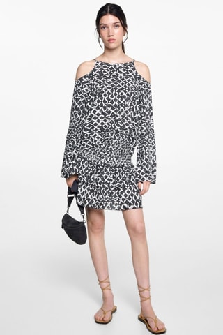 Jupe froncée volants - Anthracite