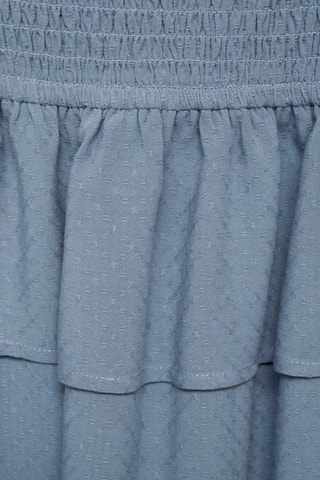 Jupe froncée volants - Bleu