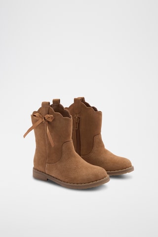 Bottines cuir cowboy - Marron