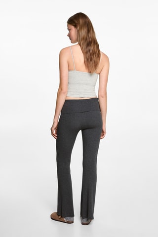 Crop top de sport - Gris chiné