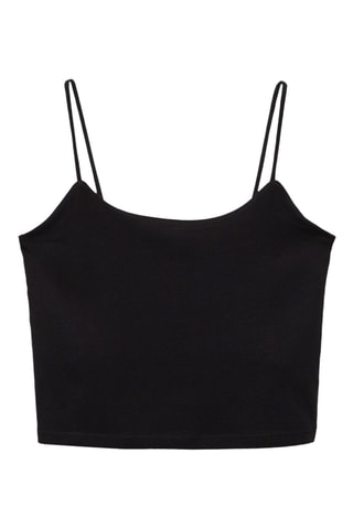Crop top de sport - Noir