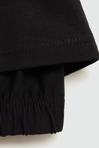 Crop top de sport - Noir