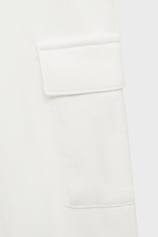 Pantalon cargo coton - Blanc cassé