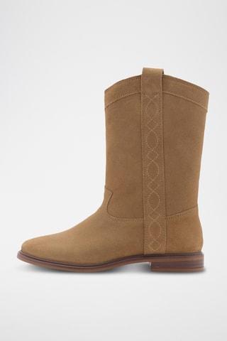 Bottes hautes cuir - Sable