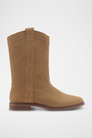 Bottes hautes cuir - Sable