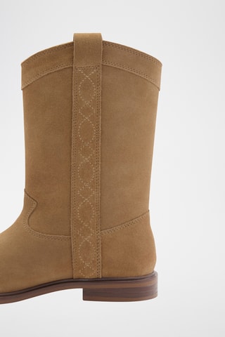 Bottes hautes cuir - Sable